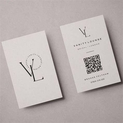 Business QR Code Card Design - VL Bridal London
