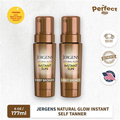 Jergens Natural Glow Instant, Self Tanner 6 oz | Shopee Philippines