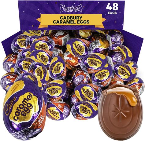 Amazon.com: Cadbury Caramel Eggs, 4-count Box, 4.8-Ounce : Grocery ...