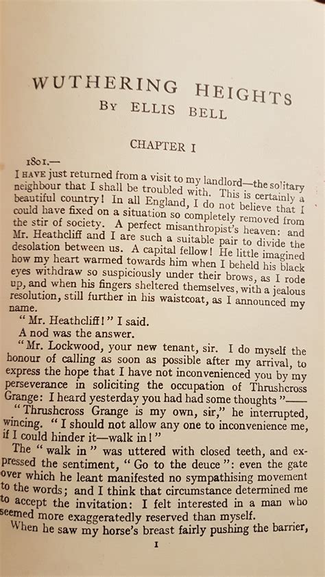 Wuthering Heights Book Page