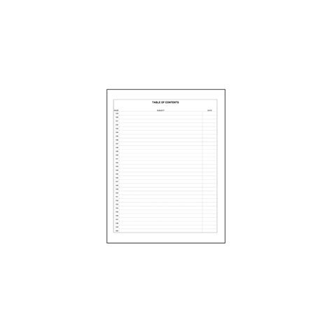 Image result for Lab Notebook Table of Contents