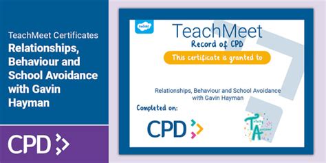 TeachMeet Certificate (teacher made) - Twinkl