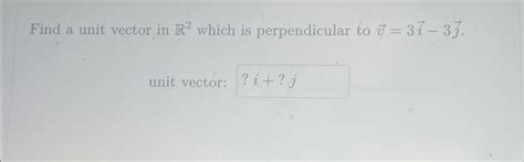 Image result for Find a Unit Vector Perpendicular To