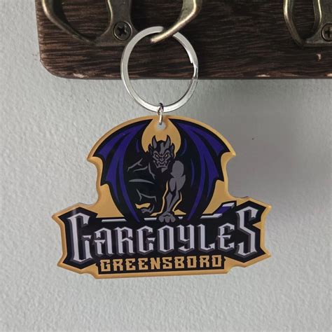 Greensboro Gargoyles Primary Acrylic Keychain
