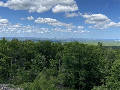 I'm in love with this view. Blue Hills via the skyline trail- a great hike and a good workout ...
