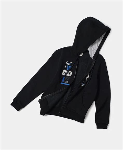 Buy Boy's Super Combed Cotton Rich Fleece Fabric Graphic Printed Hoodie ...