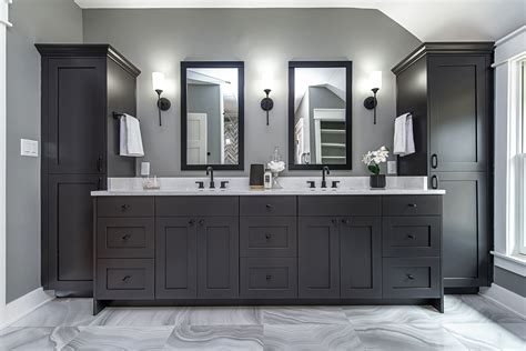 Dark Grey Bathroom Cabinets – Rispa