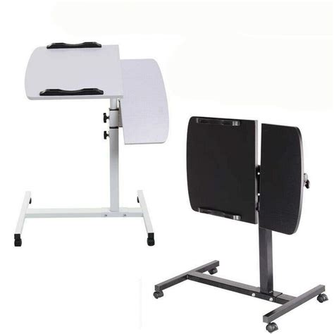 Buy Feidak Rolling Laptop Table Lap Desk for Laptop Rolling Cart ...