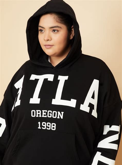 Buy Women Printed Oversized Sports Sweatshirt Online at just Rs. 1199.0 ...