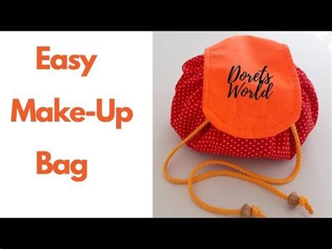 Image result for Round Drawstring Cosmetic Bag Pattern