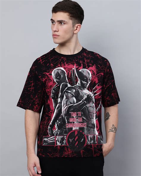 Deadpool & Wolverine Oversized Tshirt Men – Free Authority