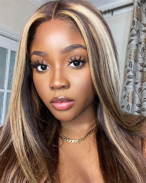 Highlight straight hair Piano color for black girls (Code:AP10) | Black ...