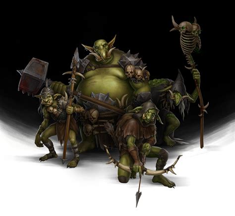 Concept art of goblins. A true goblin boss is not your run of the mill ...