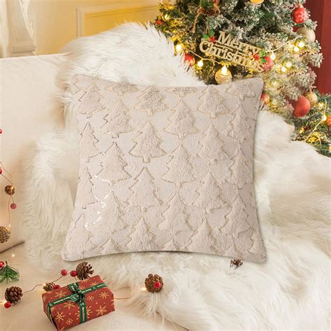 Christmas Decorative Pillow Cover, Christmas Tree Decorative Throw ...