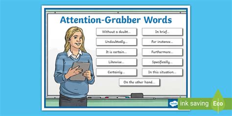Attention-Grabber Words Word Mat