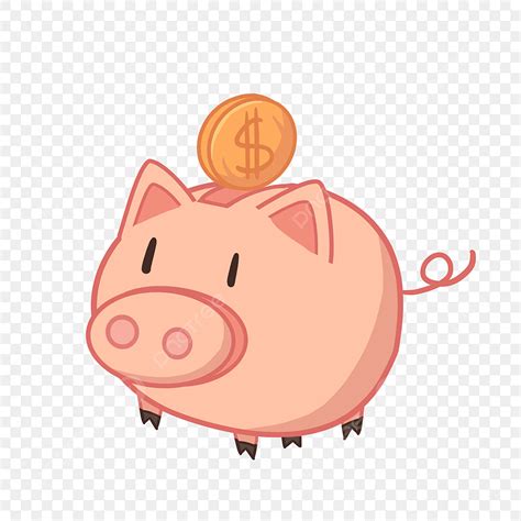 Cartoon Piggy Bank Clipart Vector, Cartoon Piggy Bank Illustration ...