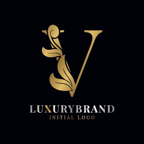 elegant letter V floral initial vector logo design element 21425311 Vector Art at Vecteezy