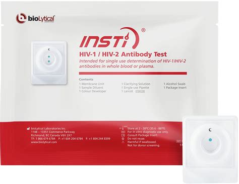 Rapid AIDS test - INSTI® - bioLytical - IgG / IgM / HIV