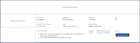 Customize the Client Card