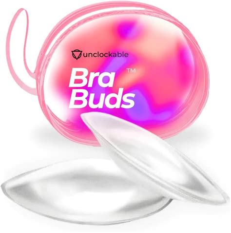 Unclockable Bra Buds - Implant-Grade Silicone Bra Inserts - Clear Gel ...