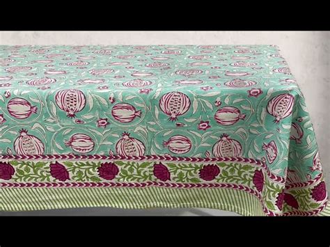 Block Print Tablecloth - Manufacturer of Sanganeri Hand Block Printed ...