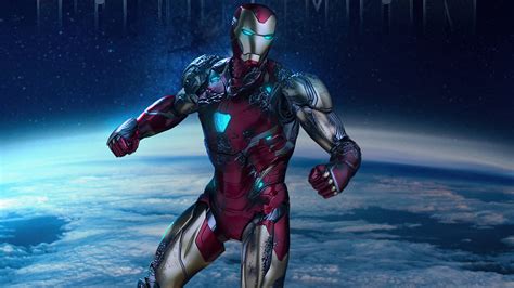 Iron Man Flying Up Wallpaper