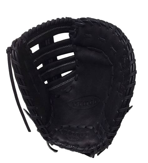 12.5 inch First Baseman's Mitt in Black-Fortus Series Youth Glove