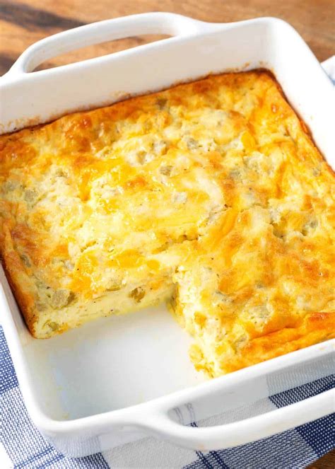 Green Chile Egg Casserole - Retro Recipe Box