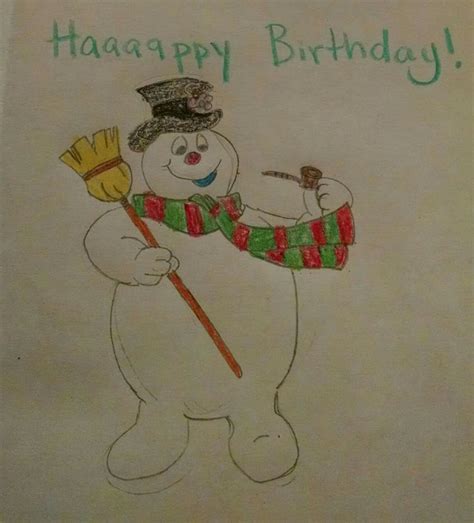 Frosty The Snowman Happy Birthday Meme