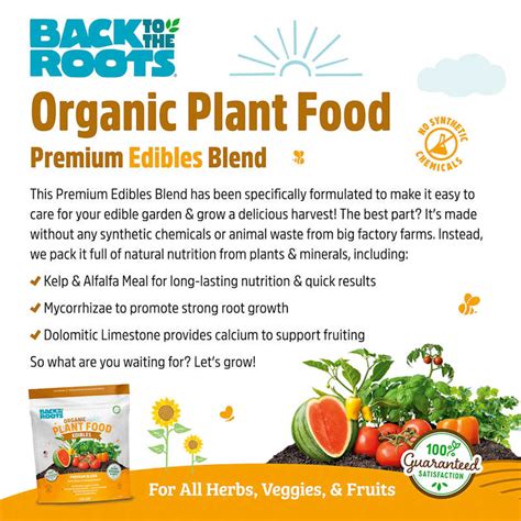 Back to Roots Organic Edible Plant Food, 1.5lb | At Home