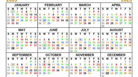 2025 Rotating Days Off Calendar - Printable Free Templates