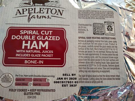Heating Instructions For Spiral Ham at Joel Morton blog