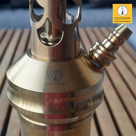 COCOYAYA Jade Series Valeriya Hookah Golden (Design 11 Transparent Bas ...