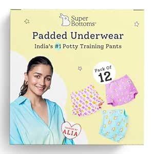 SuperBottoms Padded Underwear For Growing Babies/Toddlers | With 3 ...