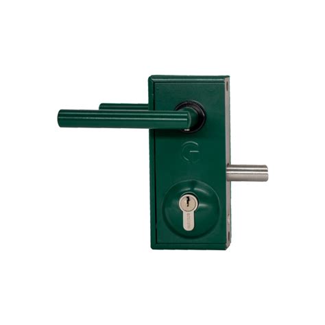 SUPERLOCK BOLT ON LATCH DEADLOCK GREEN RAL 6005 Gate Lock | GATEMASTER