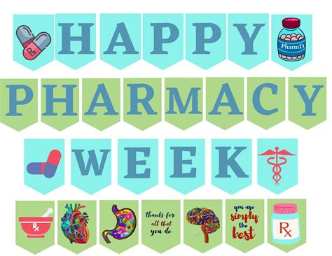 Happy Pharmacy Week Banner Printable / Pharmacy Week Decor / Pharmacy ...