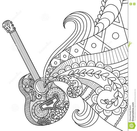 Guitar Coloring Page at GetColorings.com | Free printable colorings ...