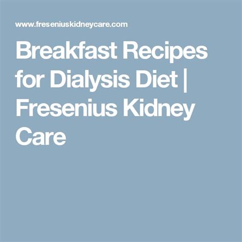 dialysis diet recipes