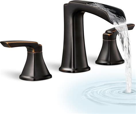 HOIGY Waterfall Bathtub Faucet Oil Rubbed Bronze, Brass Bath Tub Faucet ...