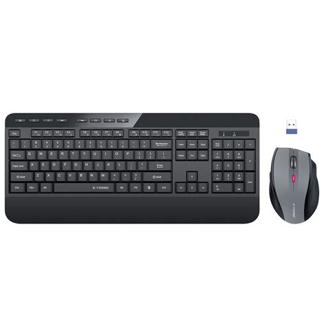 Buy Wireless Keyboard and Mouse Combo, E-YOOSO 2.4G Full-Sized ...