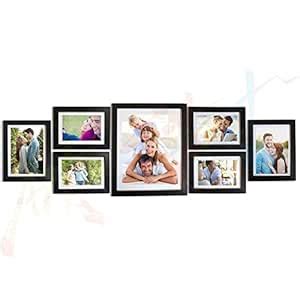 Painting Mantra Art Street Multi 7 Individual Black Wall Synthetic Wood ...