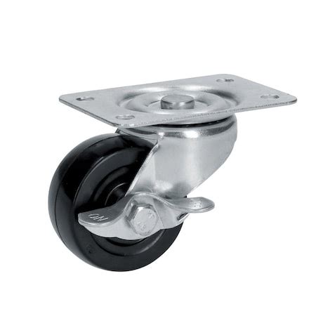 Surtek Mobile Rubber Caster with Brake 2 RH5B | Zoro