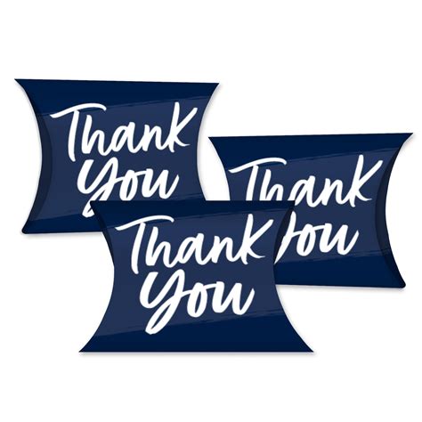 Big Dot of Happiness Navy Blue Elegantly Simple - Favor Gift Boxes ...