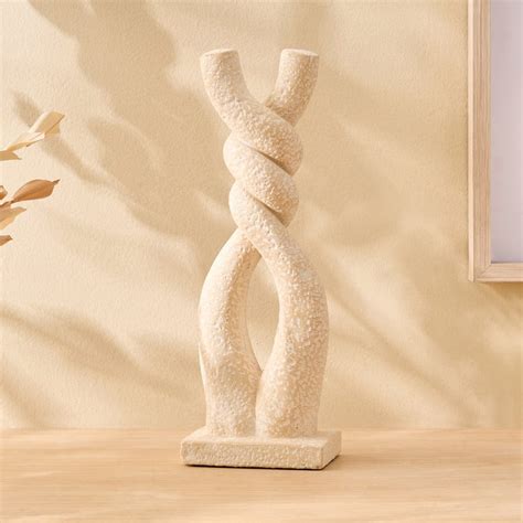 Buy Oyster Tessera Ceramic Knot Table Accent from Home Centre at just ...