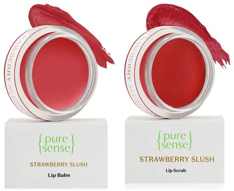 Buy PureSense Lip Care Combo (Strawberry Slush Lip Balm + Lip Scrub ...