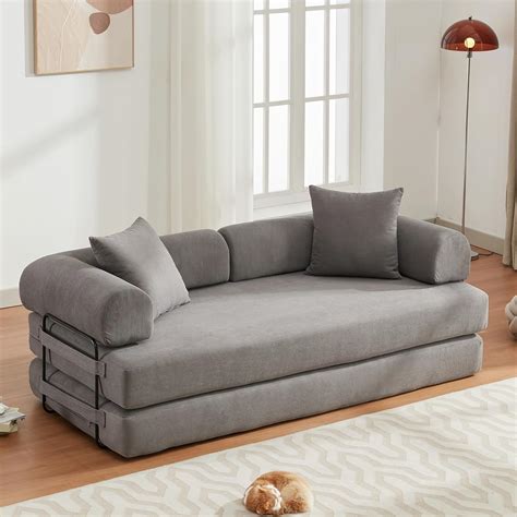 Amazon.com: SmartDer Convertible Folding Sofa Bed, Modular Floor Sofa ...