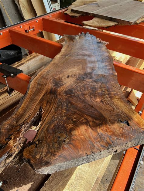 Walnut Wood Slab 46" x 19" x 1 3/4" - Frison-Logue Hardwoods