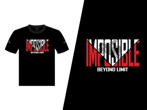 Impossible beyond limit vector t shirt design | Premium AI-generated vector