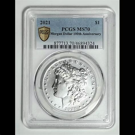 2021 Morgan Silver Dollar PCGS MS-70 - MORGAN DOLLAR 100TH ANNIVERSARY ...