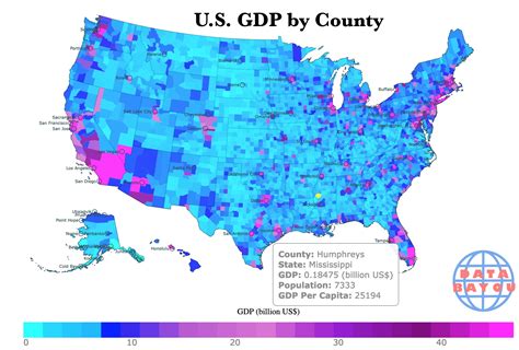 US County GDP Map